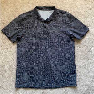 Lululemon Evolution Polo, Large, Black/White.